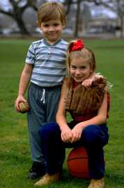 Children playing ball